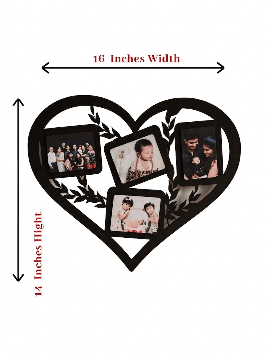 Family Heart Shaped Frame — photo 2